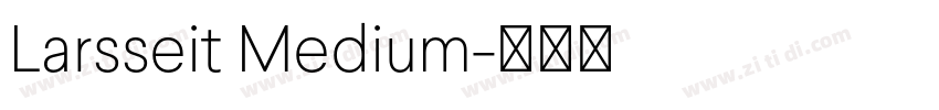 Larsseit Medium字体转换